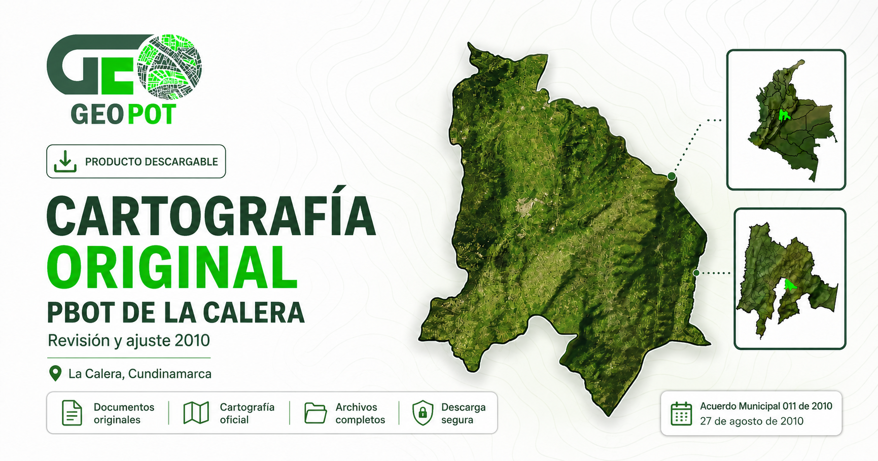 Cartografía original del PBOT de La Calera 2010