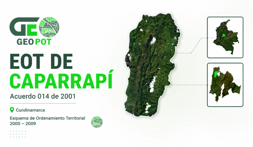 EOT de Caparrapí 2001 y mapa del municipio de Caparrapí, Cundinamarca