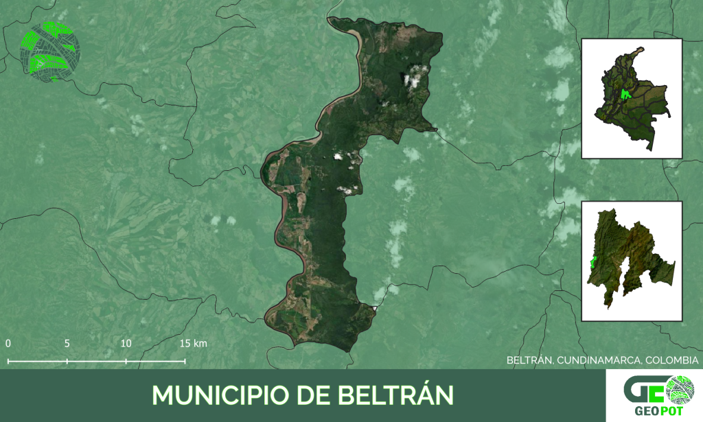 Mapa del municipio de Beltrán, Cundinamarca