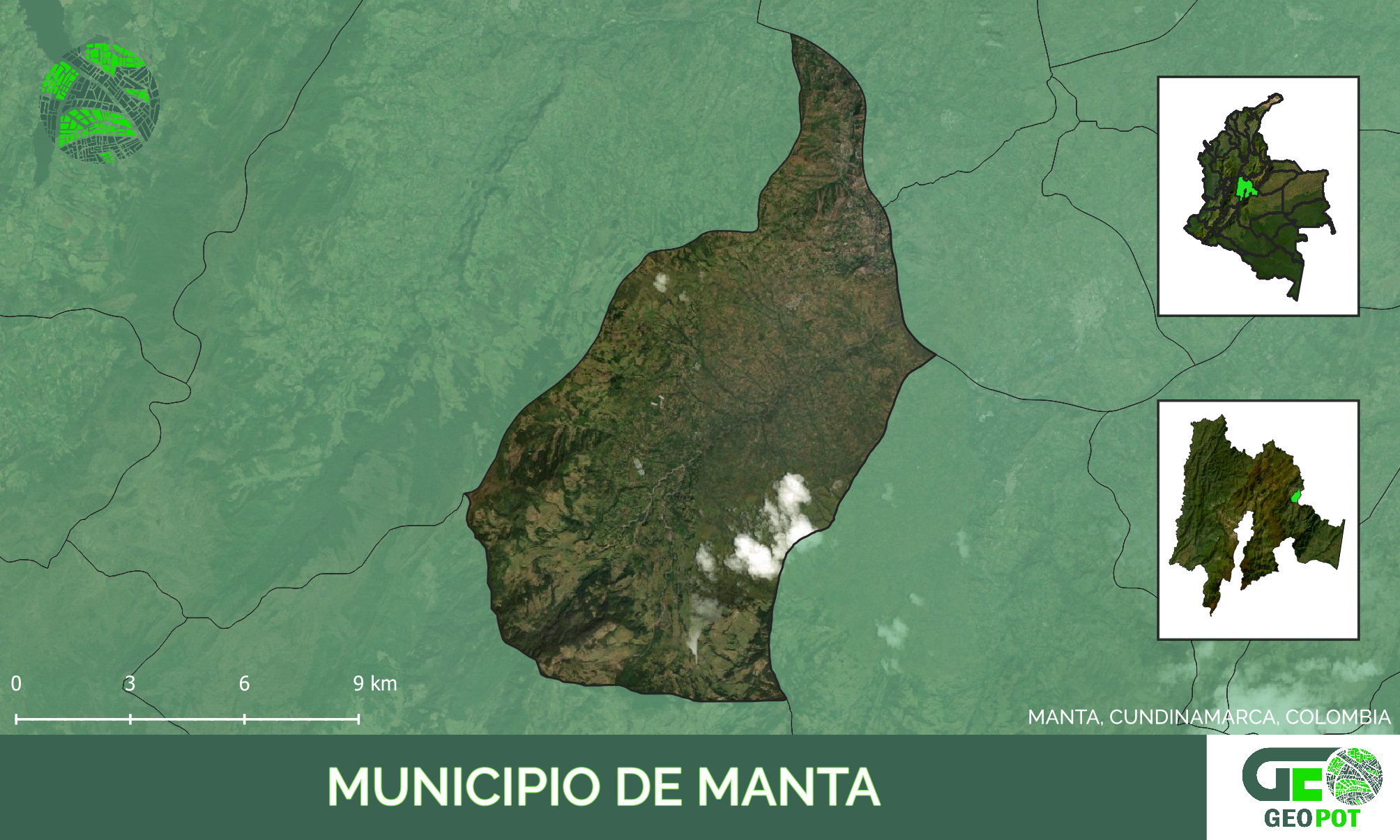 Mapa del municipio de Manta, Cundinamarca
