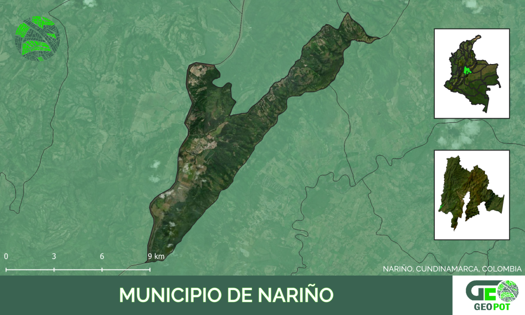 Mapa del municipio de Nariño, Cundinamarca