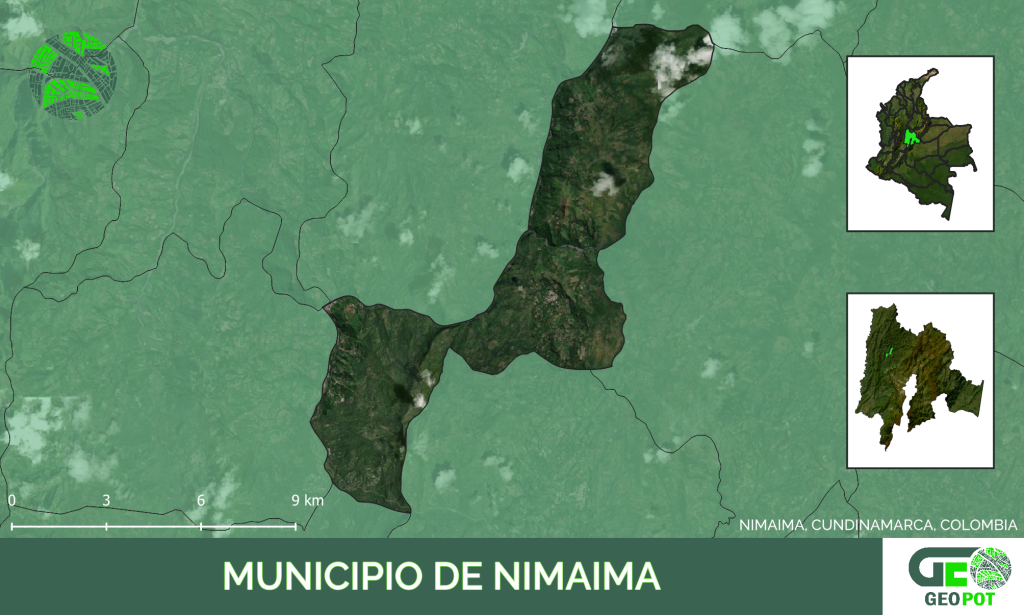 Mapa del municipio de Nimaima, Cundinamarca