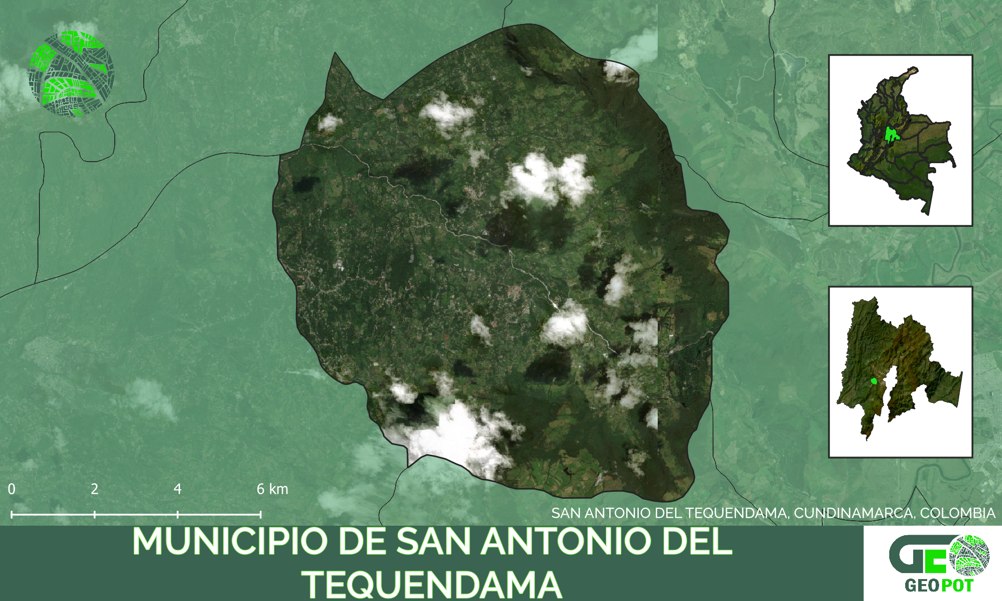 Mapa del municipio de San Antonio Del Tequendama, Cundinamarca