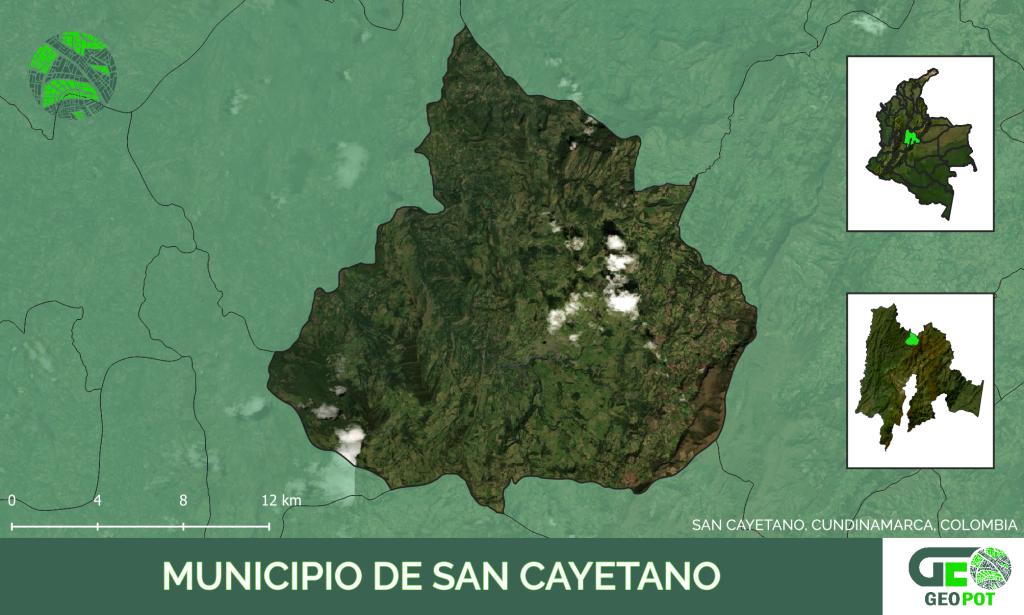 Mapa del municipio de San Cayetano, Cundinamarca