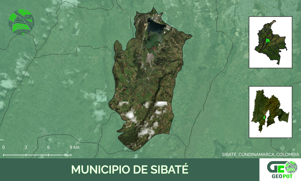 Mapa del municipio de Sibaté, Cundinamarca