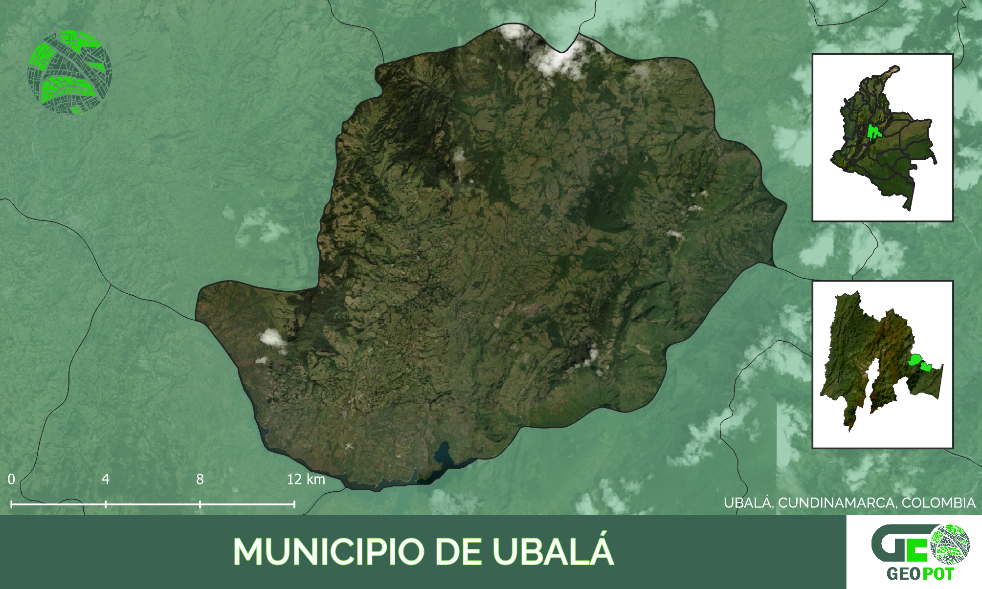 Mapa del municipio de Ubalá, Cundinamarca
