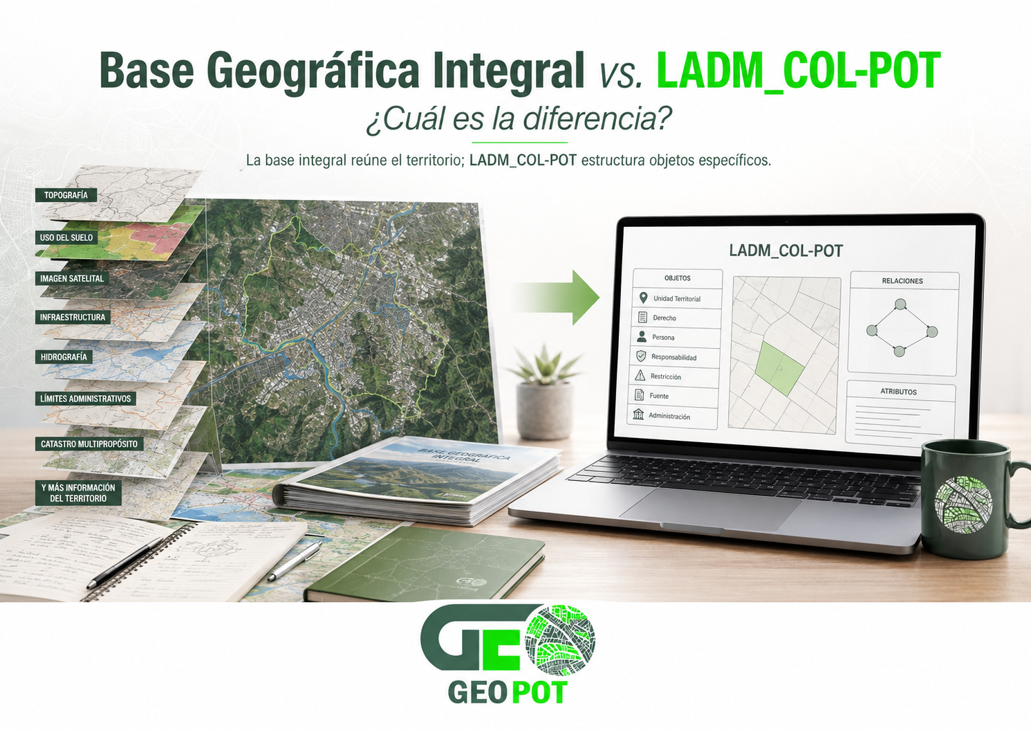 Base Geográfica Integral vs. LADM_COL-POT: ¿cuál es la diferencia?