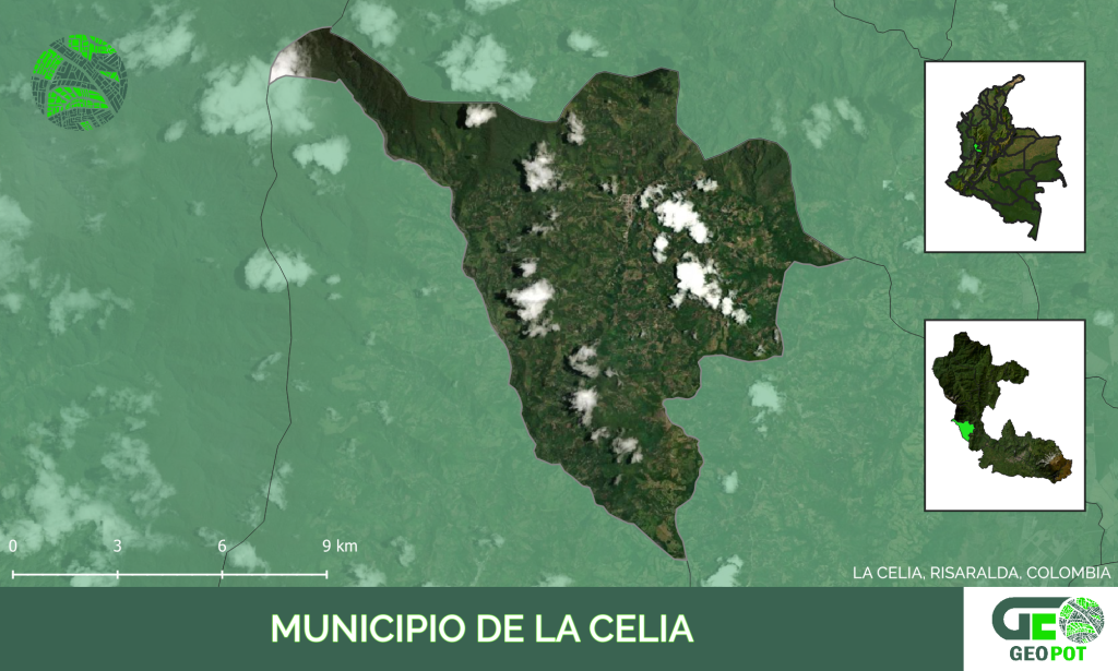 Mapa del municipio de La Celia, Risaralda