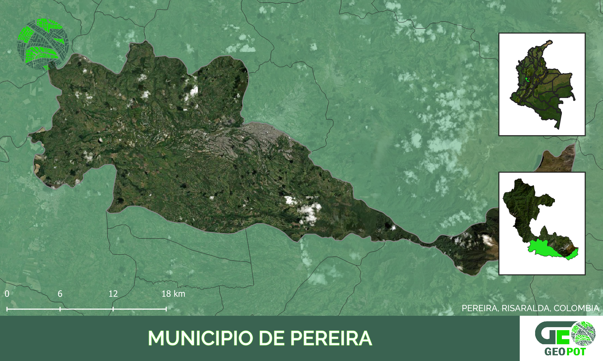 Mapa del municipio de Pereira, Risaralda
