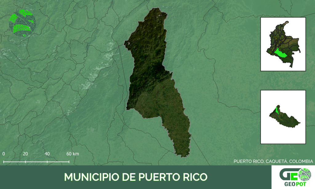 Mapa del municipio de Puerto Rico, Caquetá